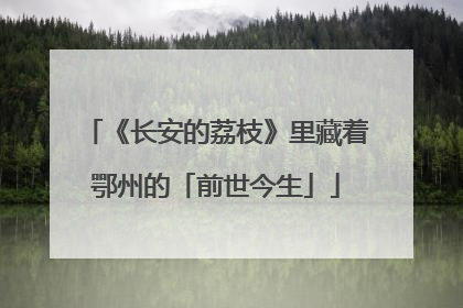《长安的荔枝》里藏着鄂州的「前世今生」