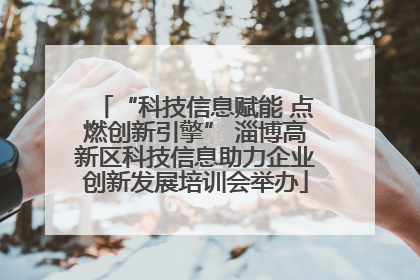 “科技信息赋能 点燃创新引擎” 淄博高新区科技信息助力企业创新发展培训会举办