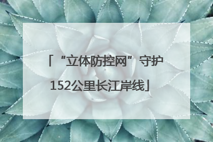 “立体防控网”守护152公里长江岸线