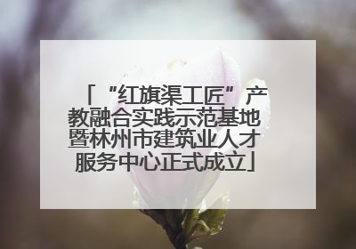 “红旗渠工匠”产教融合实践示范基地暨林州市建筑业人才服务中心正式成立