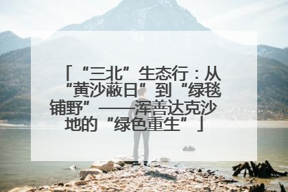 “三北”生态行：从“黄沙蔽日”到“绿毯铺野”——浑善达克沙地的“绿色重生”