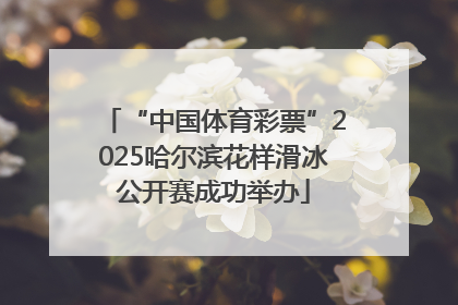 “中国体育彩票”2025哈尔滨花样滑冰公开赛成功举办