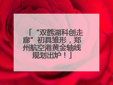 “双鹤湖科创走廊”初具雏形，郑州航空港黄金轴线规划出炉！