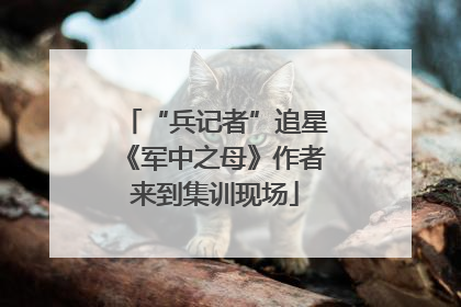 “兵记者”追星《军中之母》作者来到集训现场