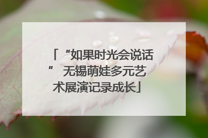 “如果时光会说话” 无锡萌娃多元艺术展演记录成长
