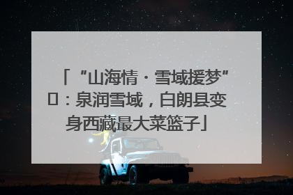 “山海情・雪域援梦”⑪：泉润雪域，白朗县变身西藏最大菜篮子