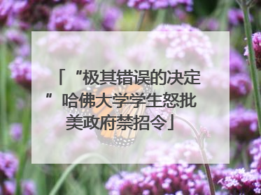 “极其错误的决定”哈佛大学学生怒批美政府禁招令