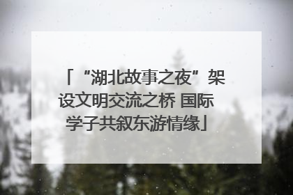 “湖北故事之夜”架设文明交流之桥 国际学子共叙东游情缘