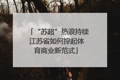 “苏超”热浪持续 江苏省如何撑起体育商业新范式