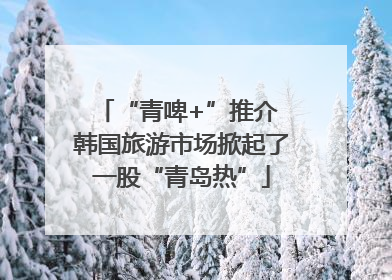 “青啤+”推介 韩国旅游市场掀起了一股“青岛热”