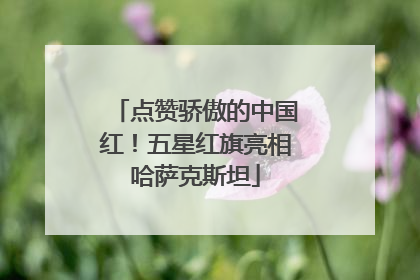 点赞骄傲的中国红！五星红旗亮相哈萨克斯坦
