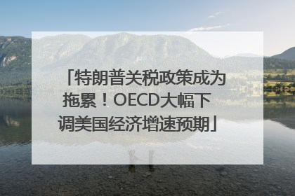 特朗普关税政策成为拖累！OECD大幅下调美国经济增速预期
