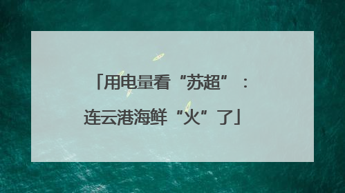 用电量看“苏超”：连云港海鲜“火”了