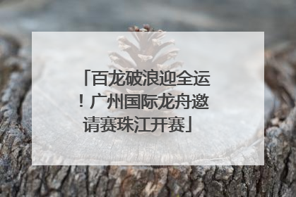 百龙破浪迎全运！广州国际龙舟邀请赛珠江开赛