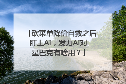 砍菜单降价自救之后盯上AI，发力AI对星巴克有啥用？