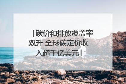 碳价和排放覆盖率双升 全球碳定价收入超千亿美元