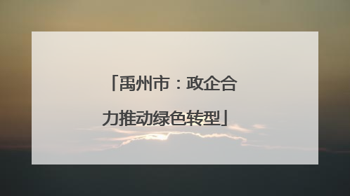 禹州市：政企合力推动绿色转型