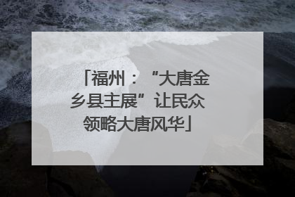 福州：“大唐金乡县主展”让民众领略大唐风华