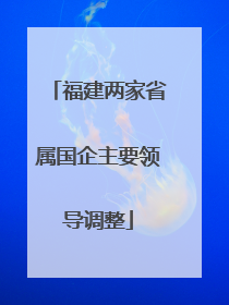 福建两家省属国企主要领导调整