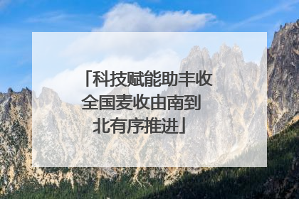 科技赋能助丰收 全国麦收由南到北有序推进