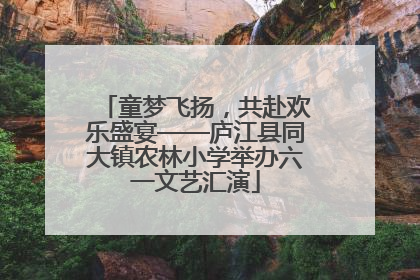 童梦飞扬，共赴欢乐盛宴——庐江县同大镇农林小学举办六一文艺汇演