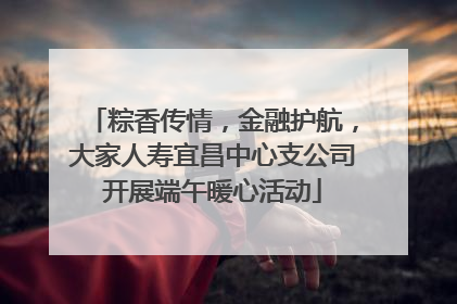 粽香传情，金融护航，大家人寿宜昌中心支公司开展端午暖心活动
