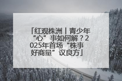 红观株洲丨青少年“心”事如何解？2025年首场“株事好商量”议良方