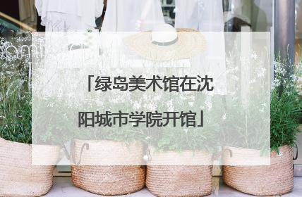 绿岛美术馆在沈阳城市学院开馆