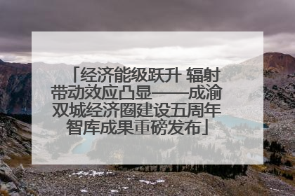 经济能级跃升 辐射带动效应凸显——成渝双城经济圈建设五周年智库成果重磅发布