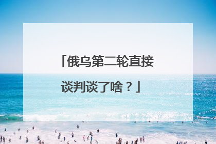 俄乌第二轮直接谈判谈了啥？