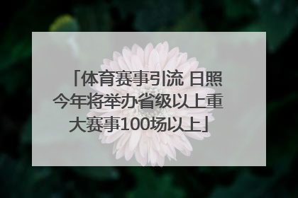 体育赛事引流 日照今年将举办省级以上重大赛事100场以上