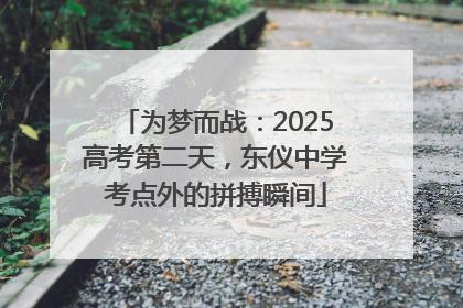 为梦而战：2025高考第二天，东仪中学考点外的拼搏瞬间