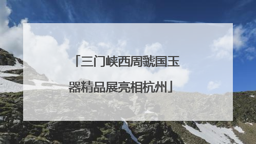 三门峡西周虢国玉器精品展亮相杭州
