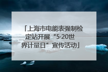 上海市电能表强制检定站开展“5·20世界计量日”宣传活动