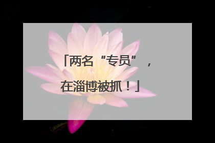 两名“专员”，在淄博被抓！