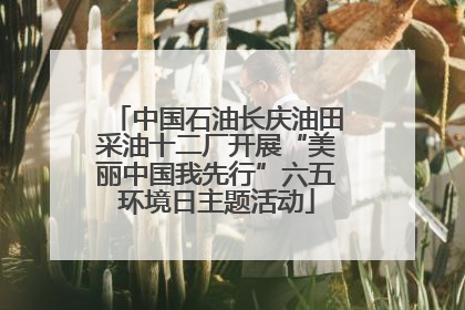 中国石油长庆油田采油十二厂开展“美丽中国我先行”六五环境日主题活动