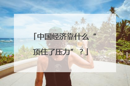 中国经济靠什么“顶住了压力”？