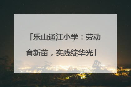 乐山通江小学：劳动育新苗，实践绽华光