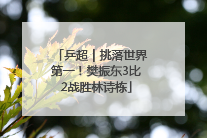 乒超｜挑落世界第一！樊振东3比2战胜林诗栋