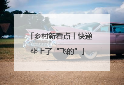 乡村新看点丨快递坐上了“飞的”