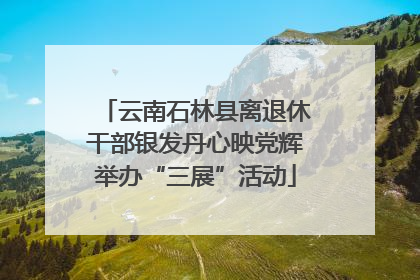 云南石林县离退休干部银发丹心映党辉举办“三展”活动
