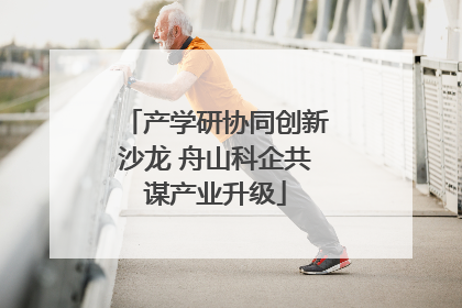 产学研协同创新沙龙 舟山科企共谋产业升级