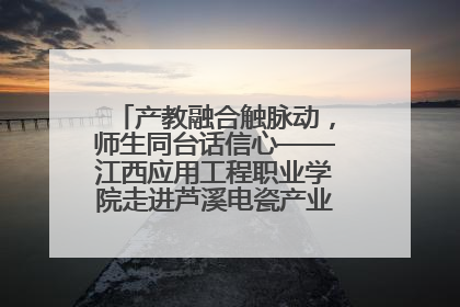 产教融合触脉动，师生同台话信心——江西应用工程职业学院走进芦溪电瓷产业园创新思政课堂