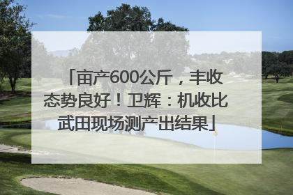 亩产600公斤，丰收态势良好！卫辉：机收比武田现场测产出结果