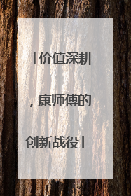价值深耕，康师傅的创新战役