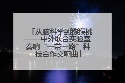 从脑科学到猕猴桃——中外联合实验室奏响“一带一路”科技合作交响曲