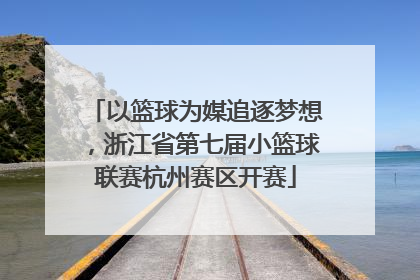 以篮球为媒追逐梦想，浙江省第七届小篮球联赛杭州赛区开赛