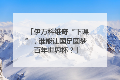 伊万科维奇“下课”，谁能让国足圆梦百年世界杯？