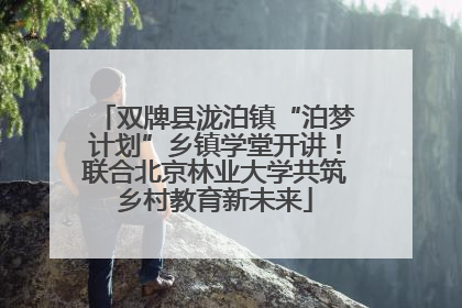 双牌县泷泊镇“泊梦计划”乡镇学堂开讲！联合北京林业大学共筑乡村教育新未来