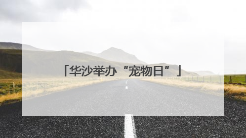 华沙举办“宠物日”